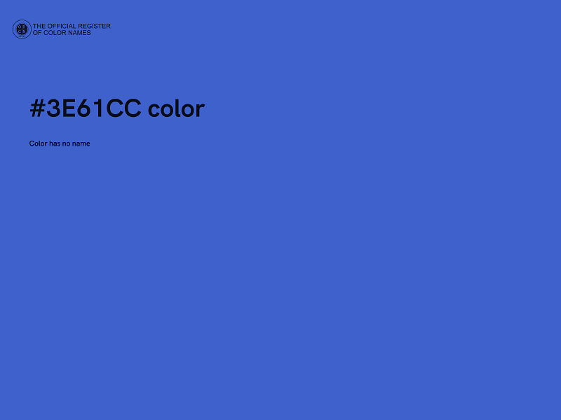 #3E61CC color image