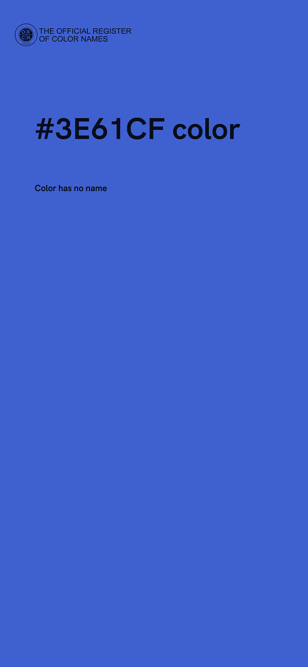 #3E61CF color image