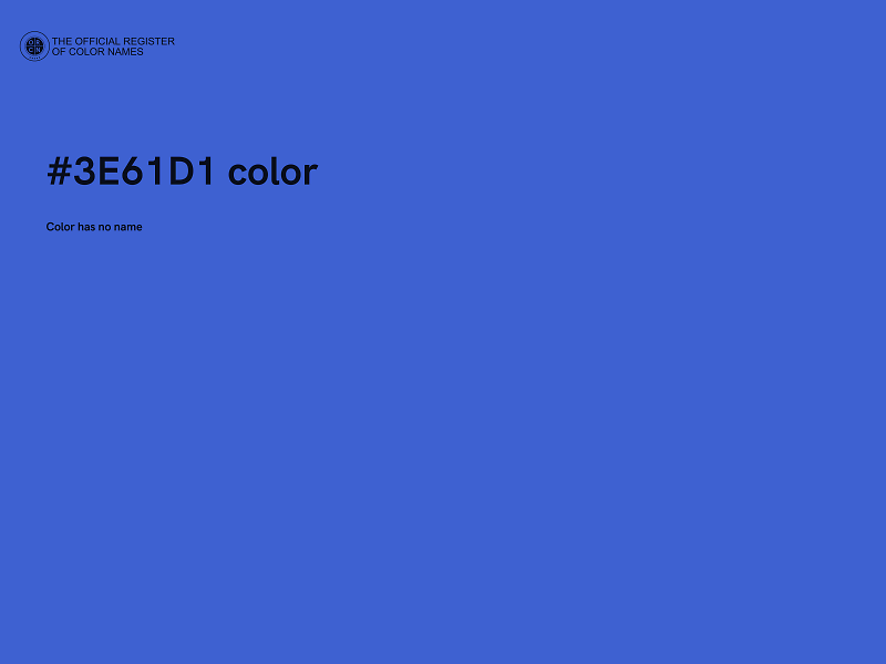 #3E61D1 color image
