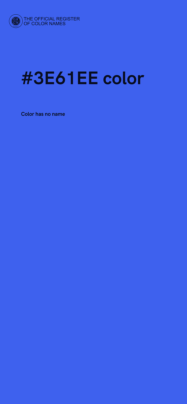 #3E61EE color image