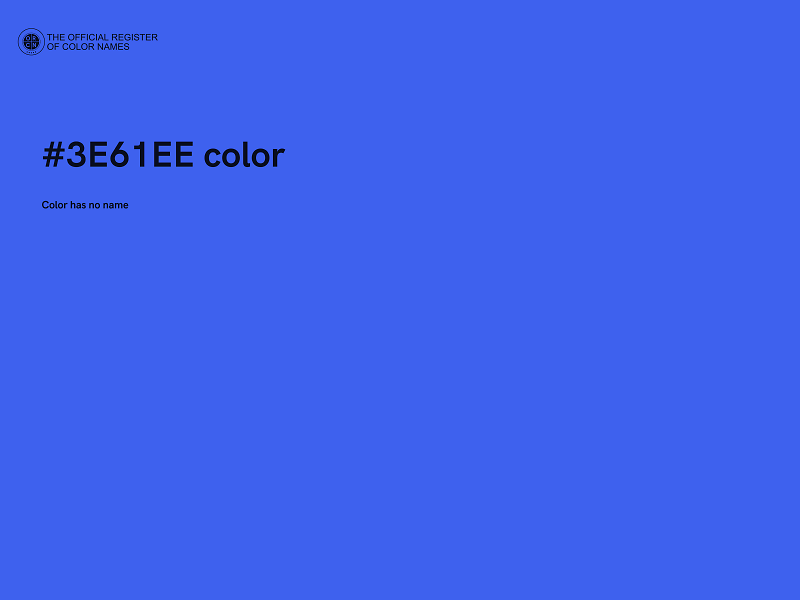 #3E61EE color image