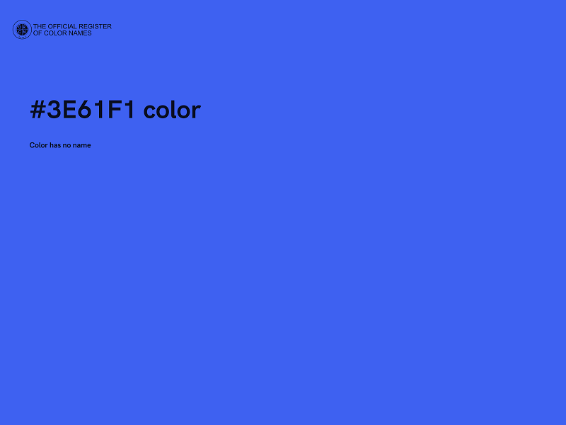 #3E61F1 color image