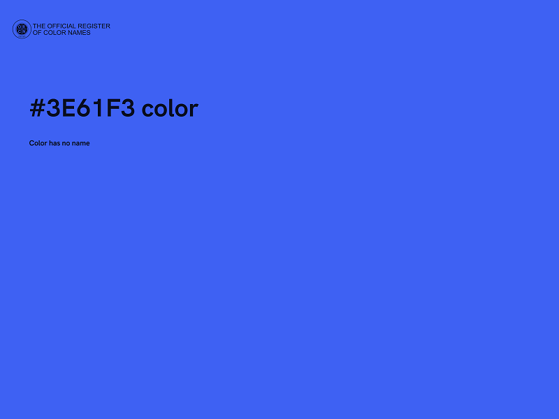 #3E61F3 color image