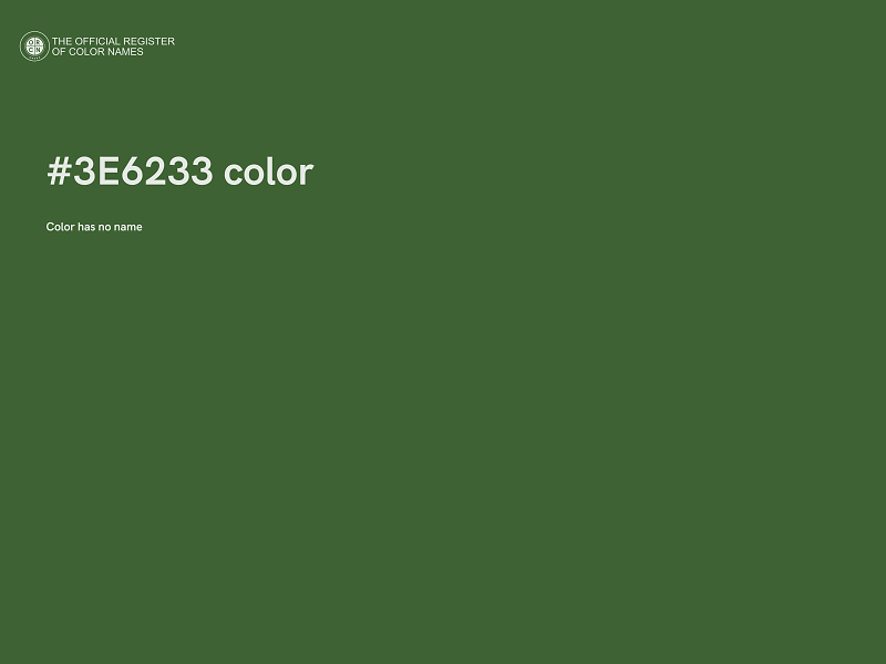 #3E6233 color image