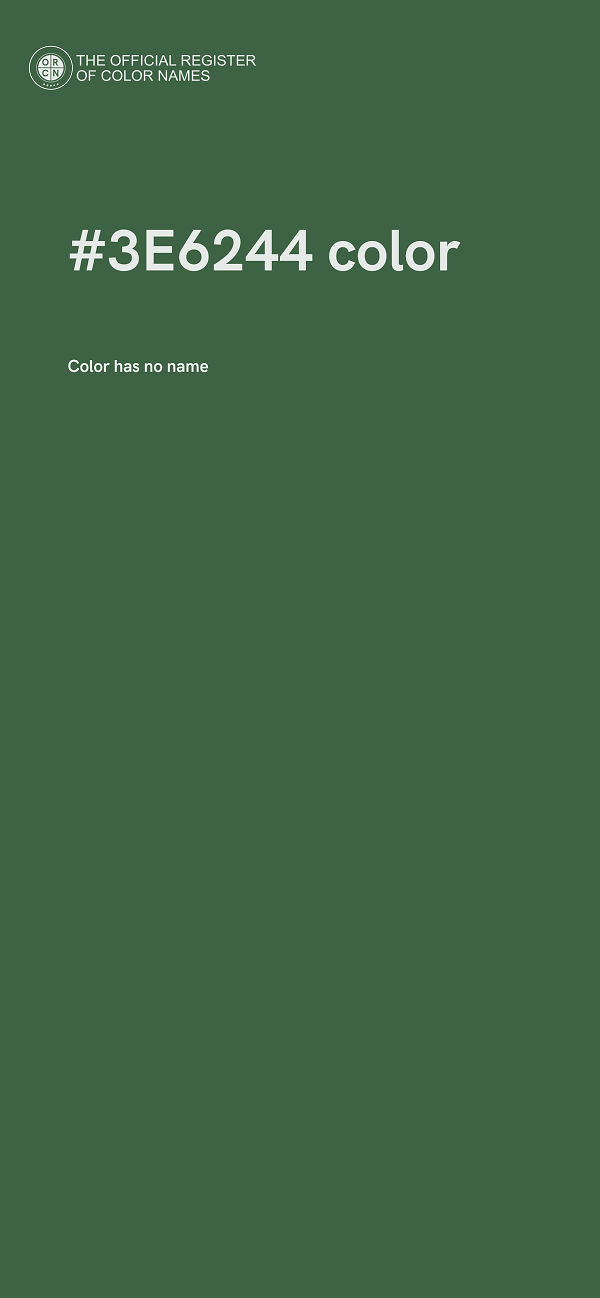 #3E6244 color image