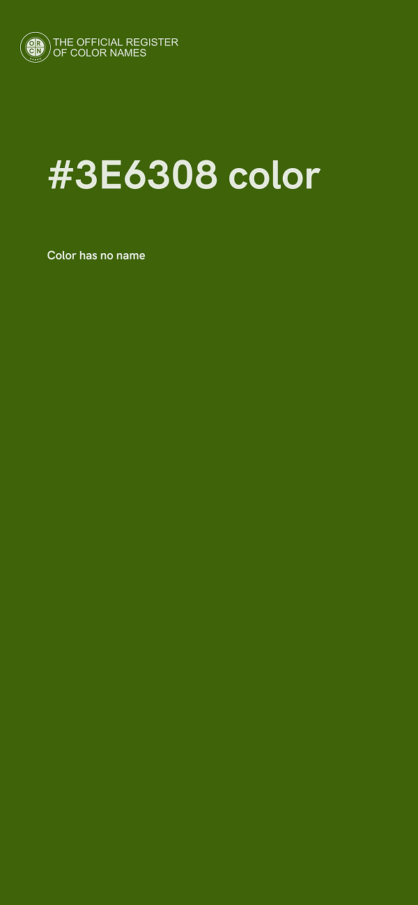 #3E6308 color image