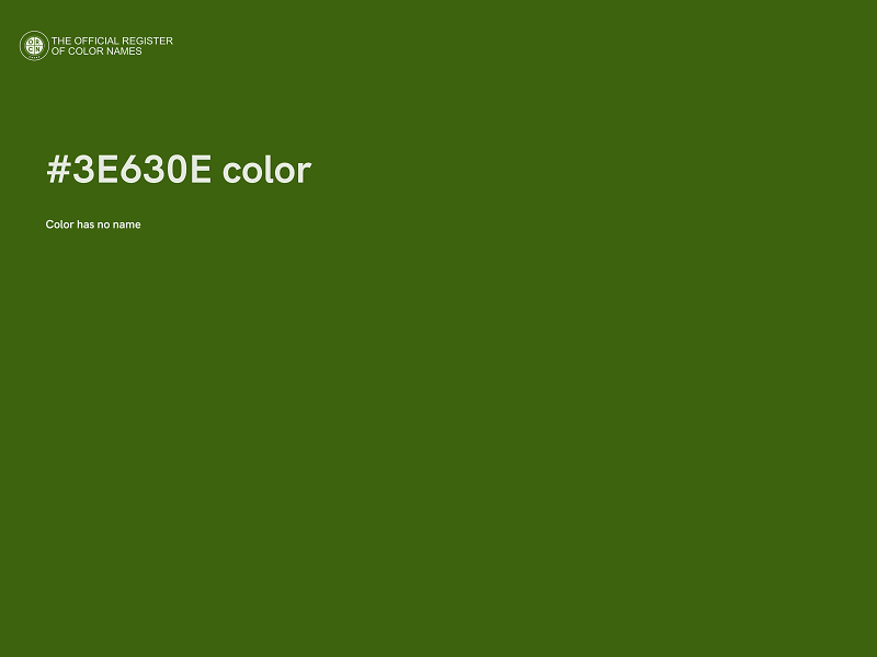 #3E630E color image