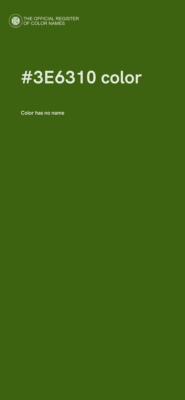 #3E6310 color image