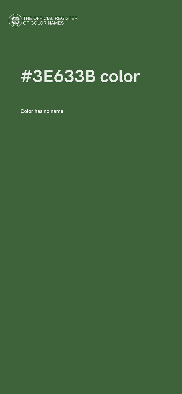 #3E633B color image