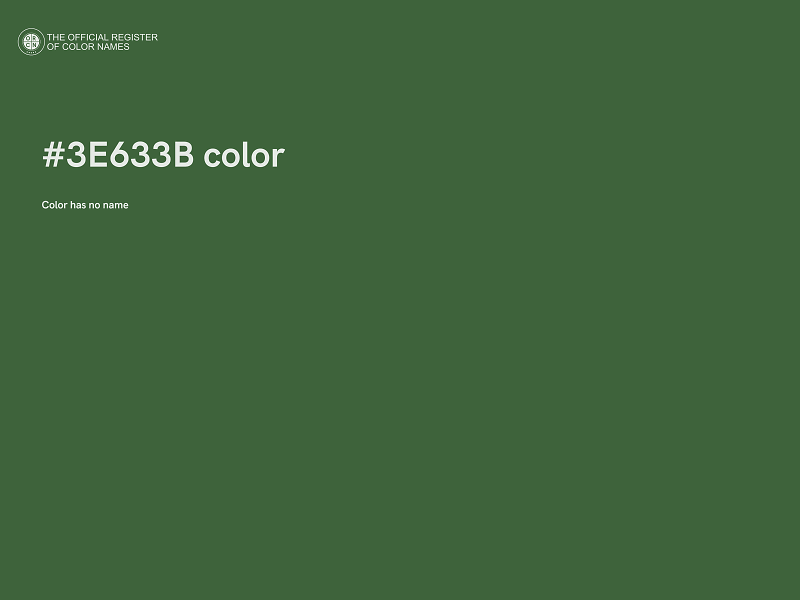 #3E633B color image