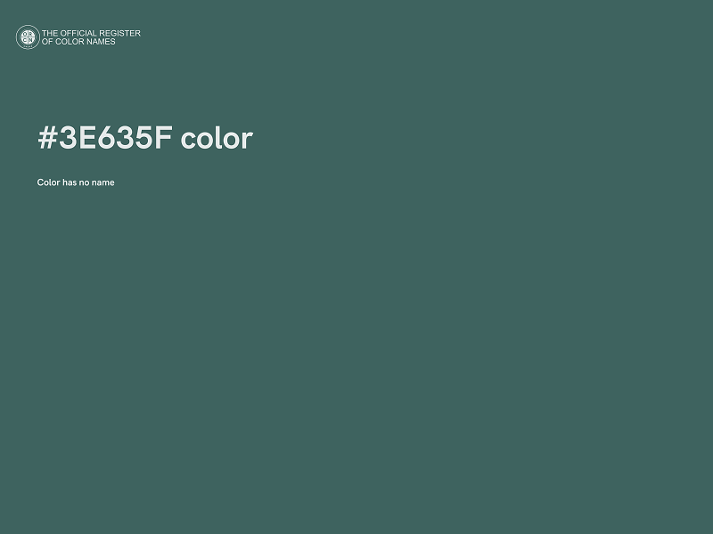 #3E635F color image