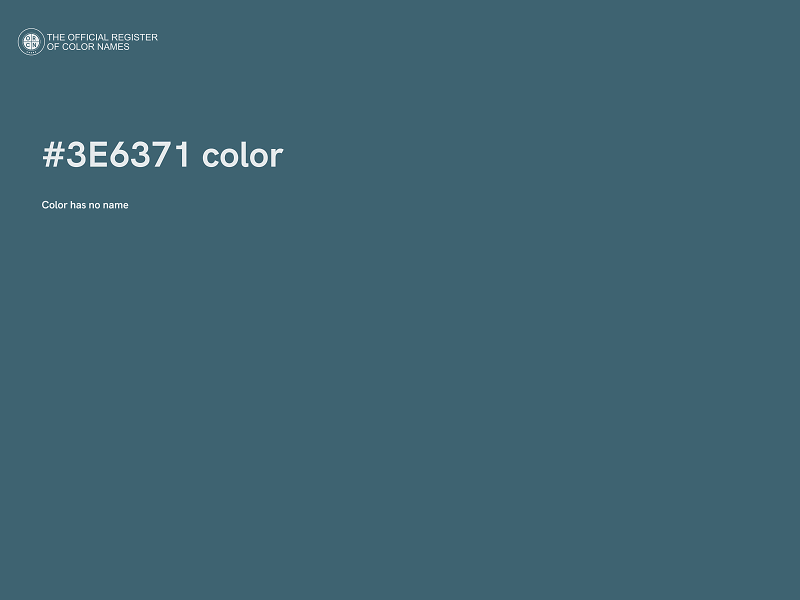 #3E6371 color image