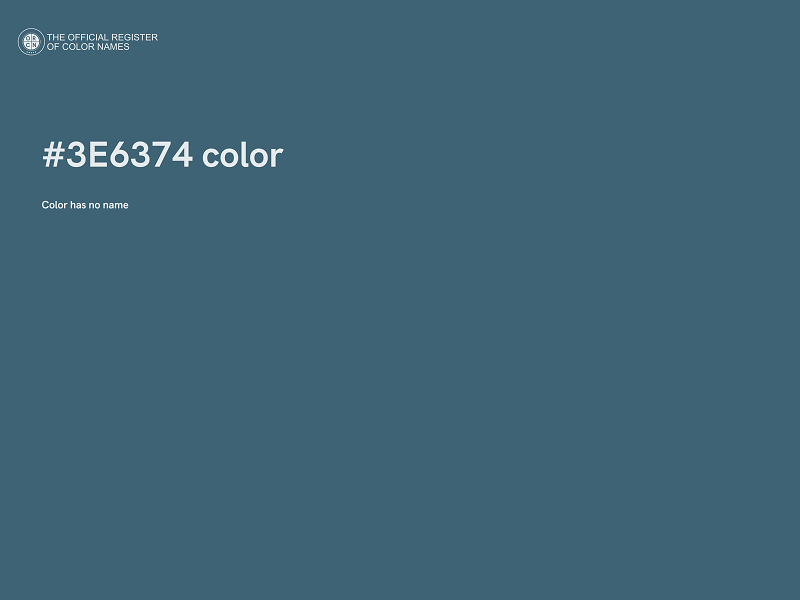 #3E6374 color image