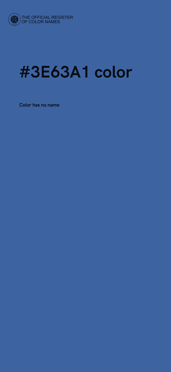 #3E63A1 color image