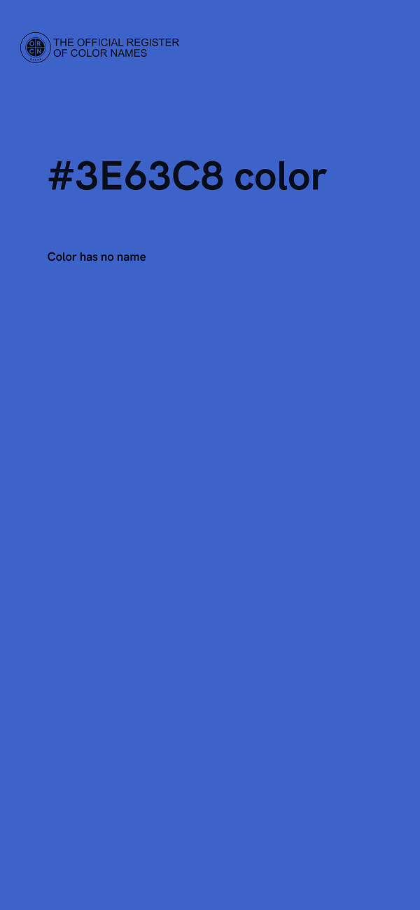 #3E63C8 color image