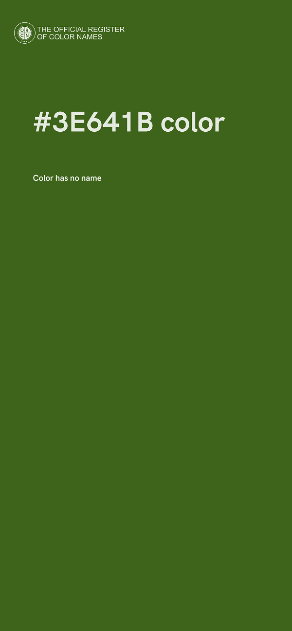 #3E641B color image