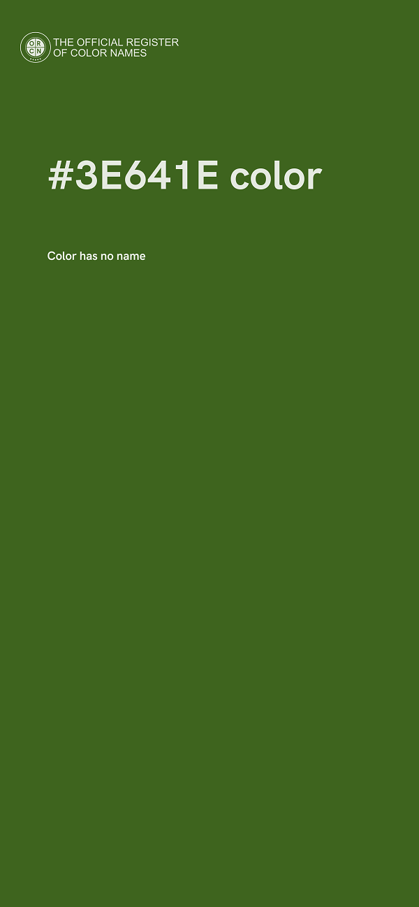 #3E641E color image