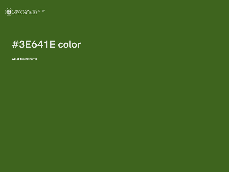 #3E641E color image