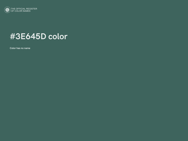 #3E645D color image