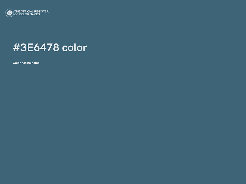 #3E6478 color image