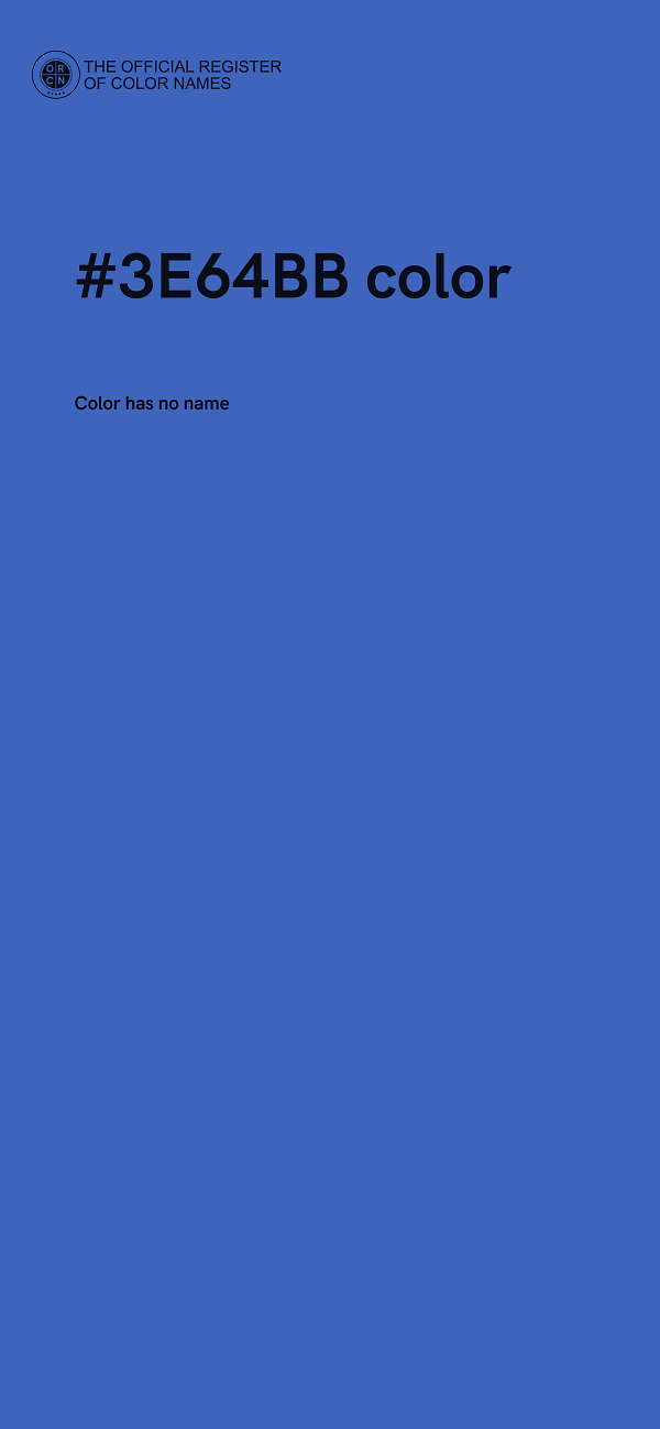 #3E64BB color image