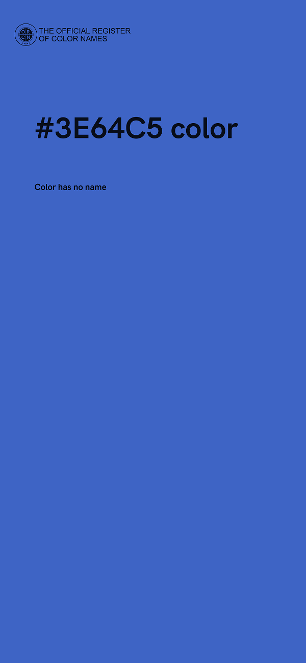 #3E64C5 color image