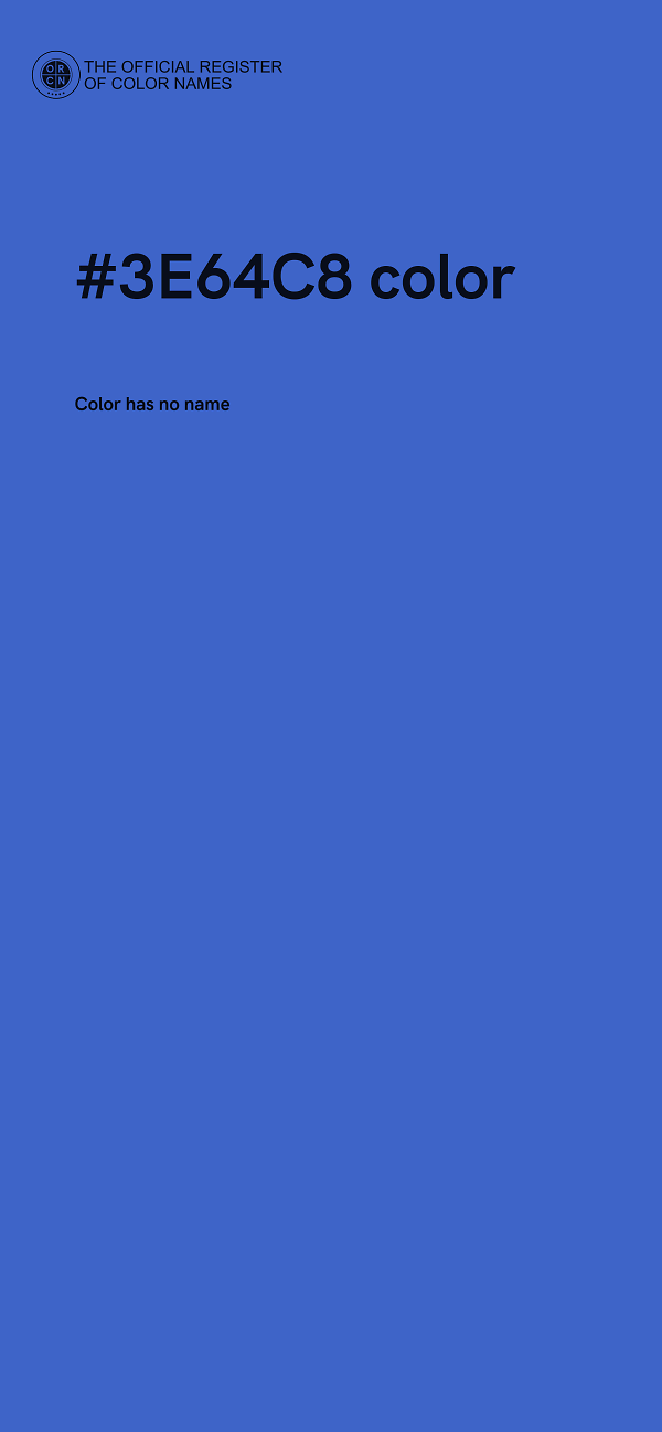 #3E64C8 color image