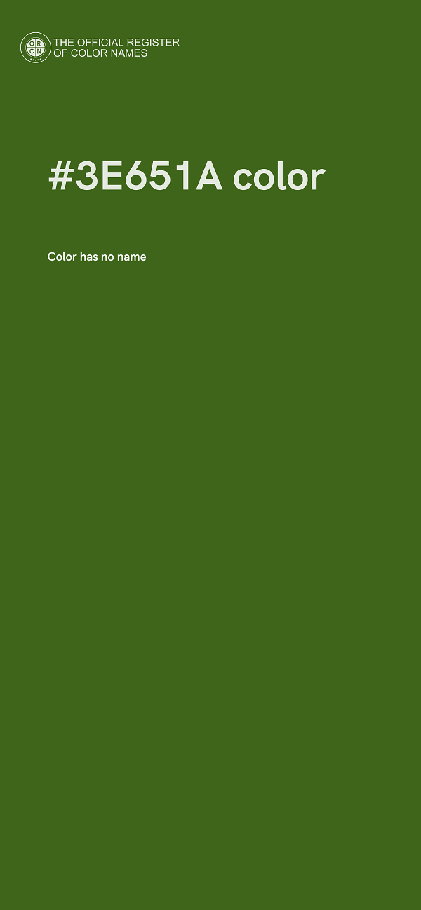 #3E651A color image