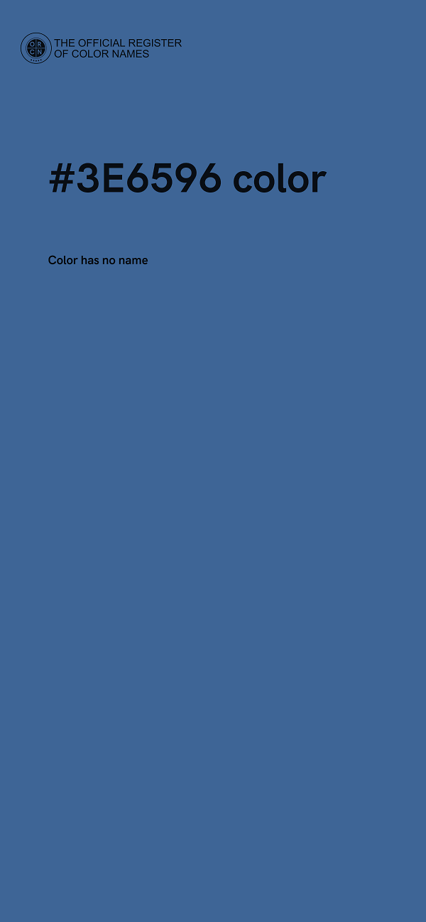 #3E6596 color image