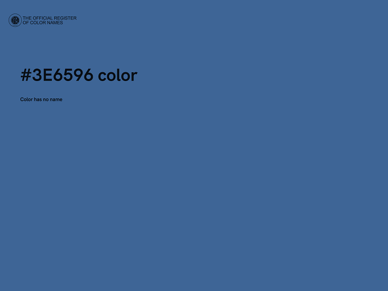 #3E6596 color image