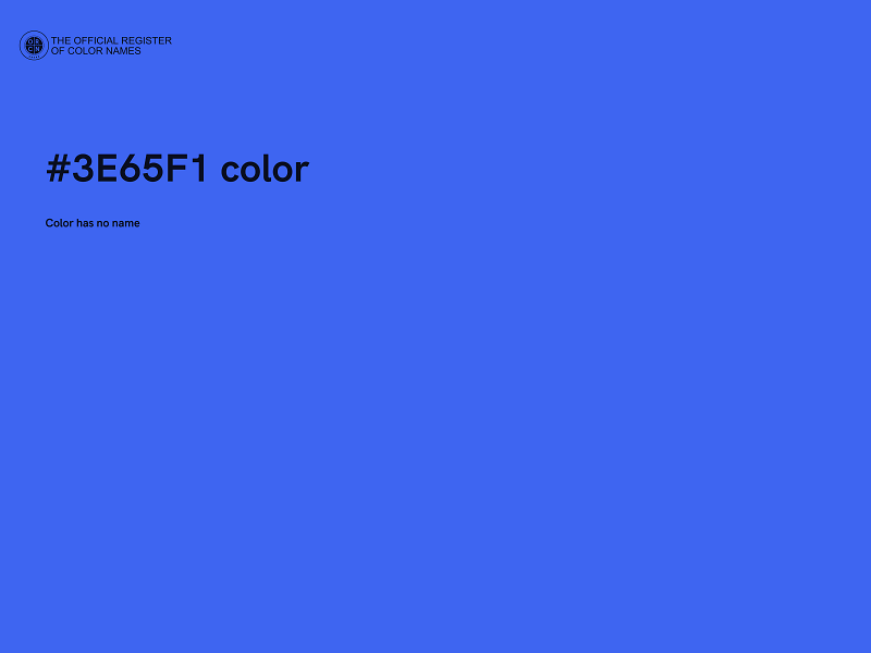 #3E65F1 color image