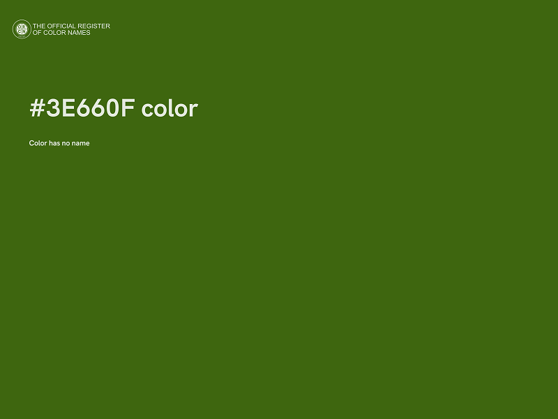 #3E660F color image