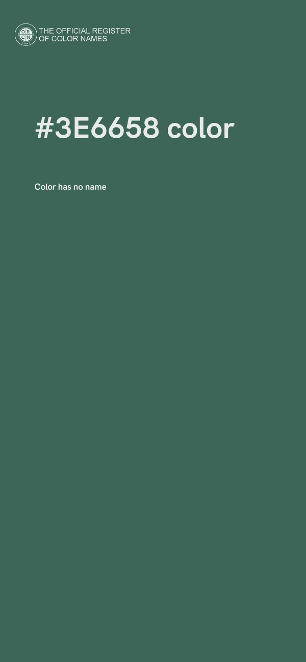 #3E6658 color image