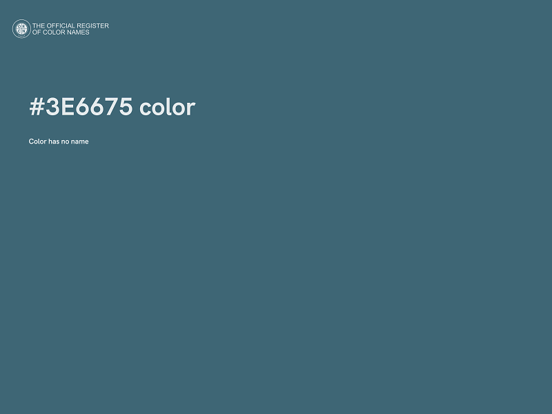 #3E6675 color image