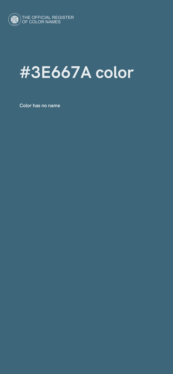 #3E667A color image