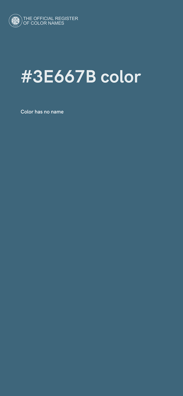#3E667B color image