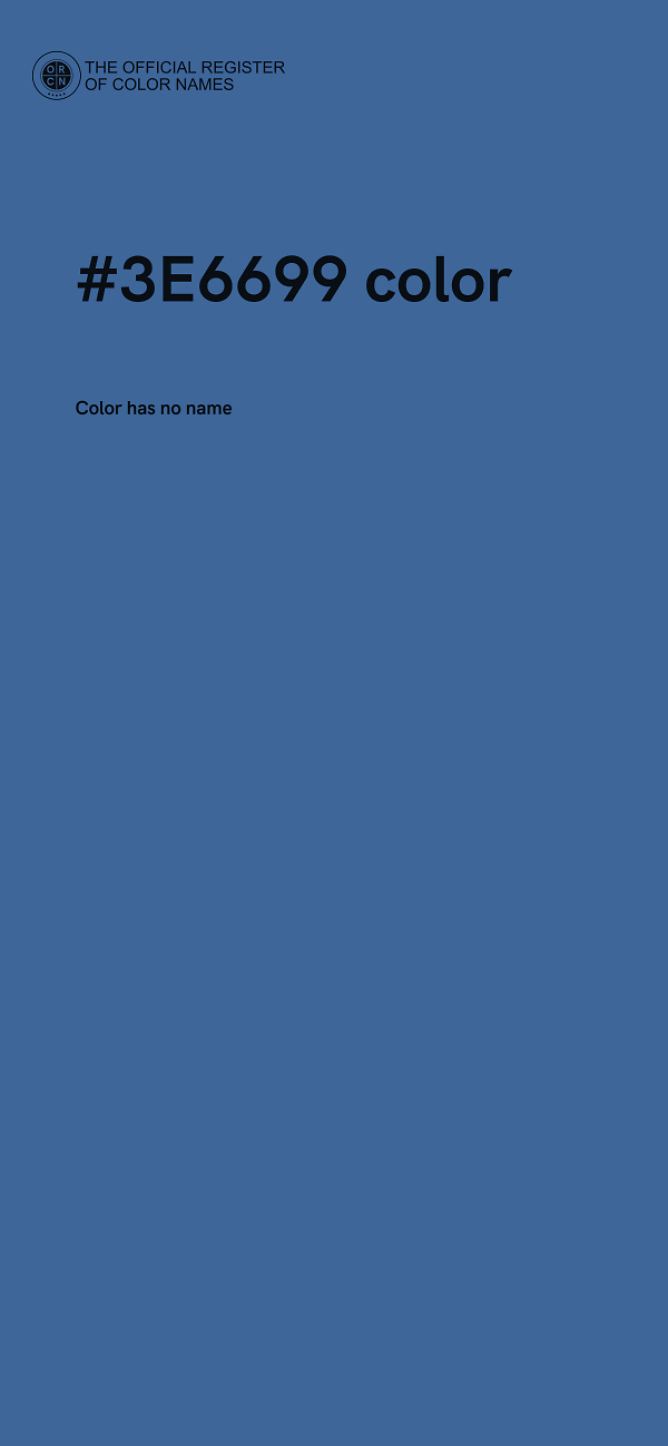 #3E6699 color image