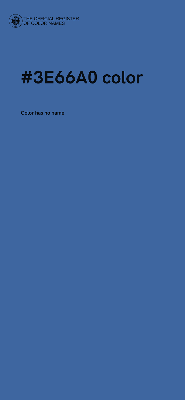 #3E66A0 color image