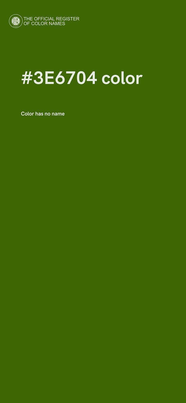#3E6704 color image