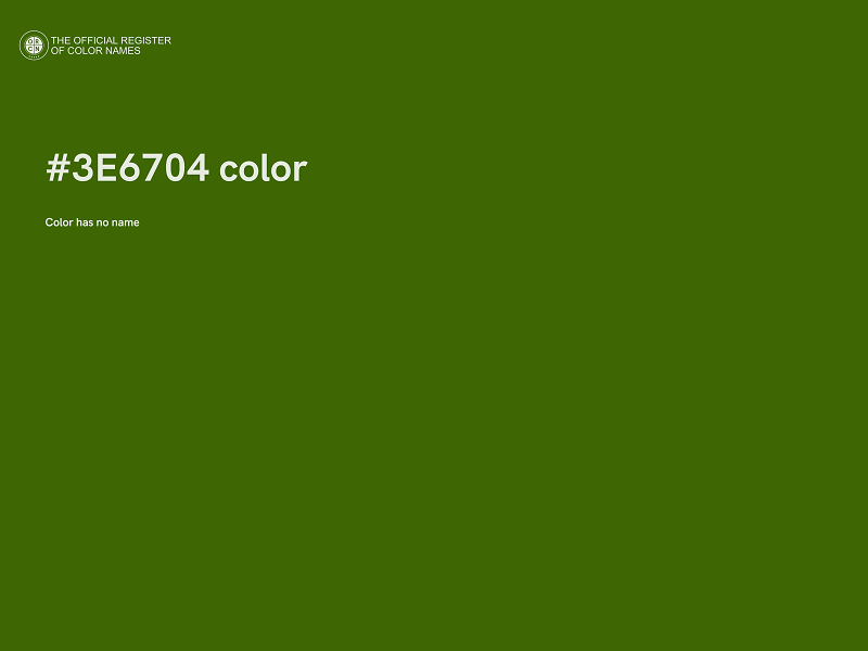 #3E6704 color image