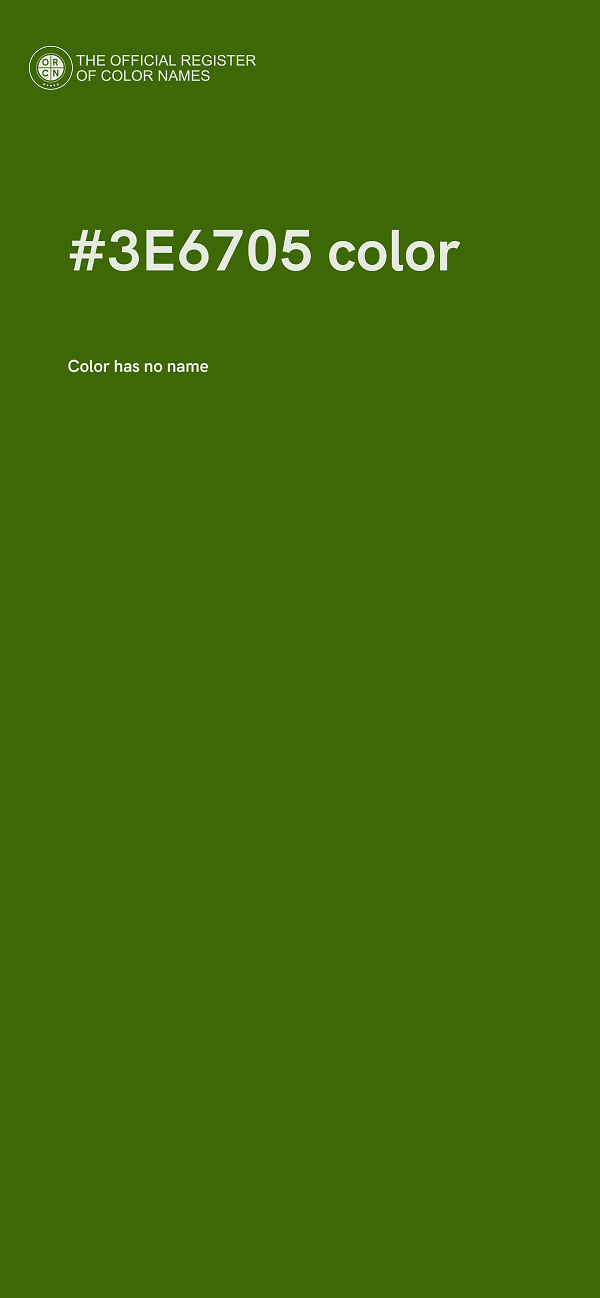 #3E6705 color image