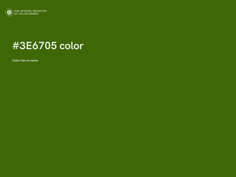 #3E6705 color image
