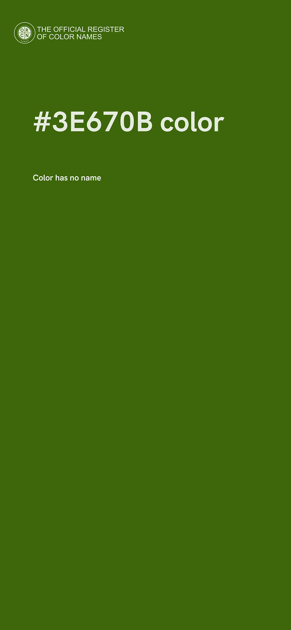 #3E670B color image