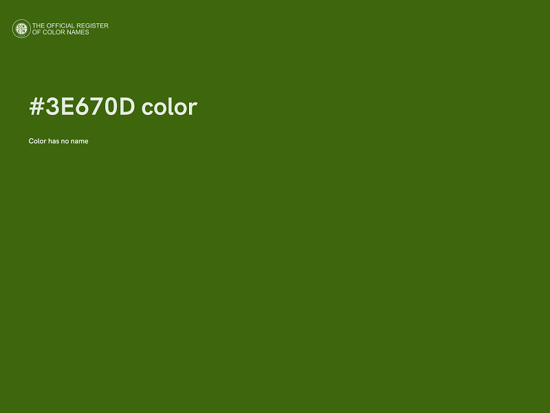 #3E670D color image