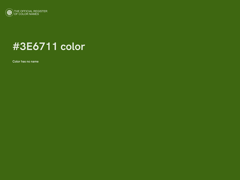 #3E6711 color image