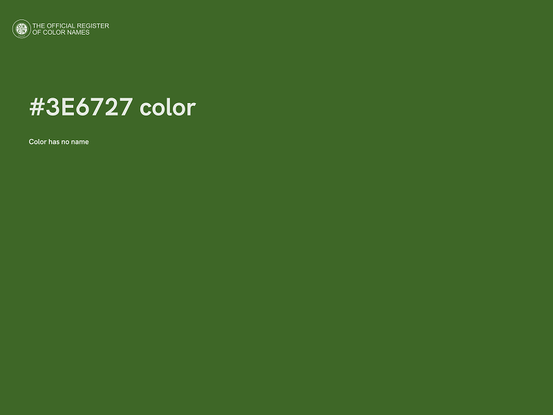 #3E6727 color image