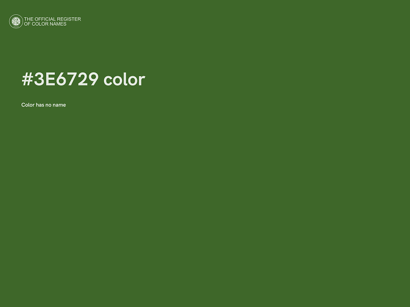 #3E6729 color image