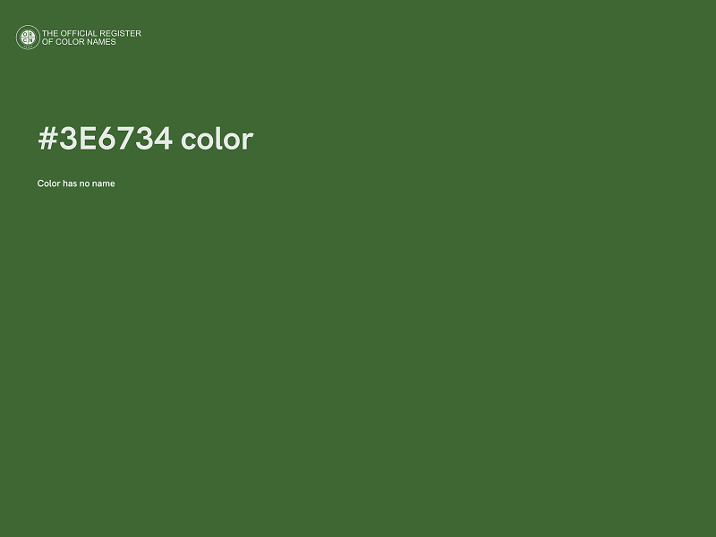 #3E6734 color image