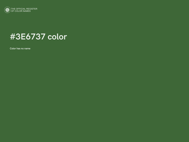 #3E6737 color image