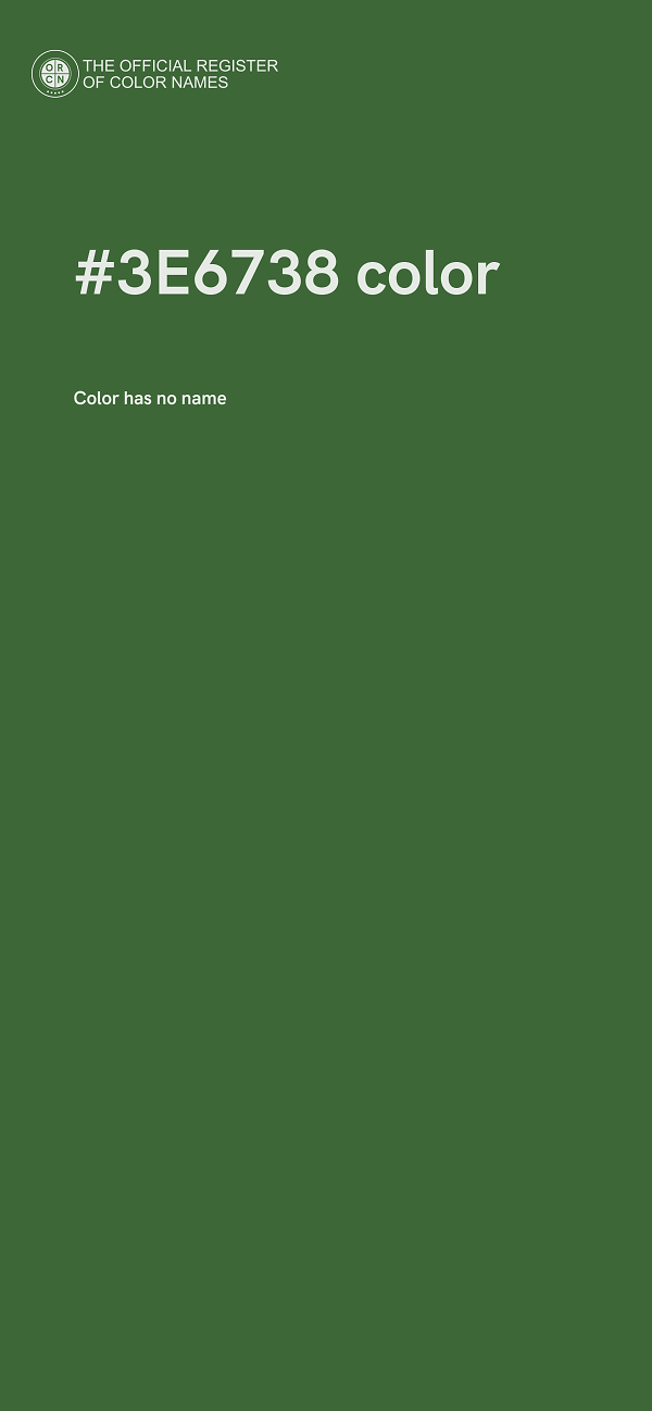 #3E6738 color image